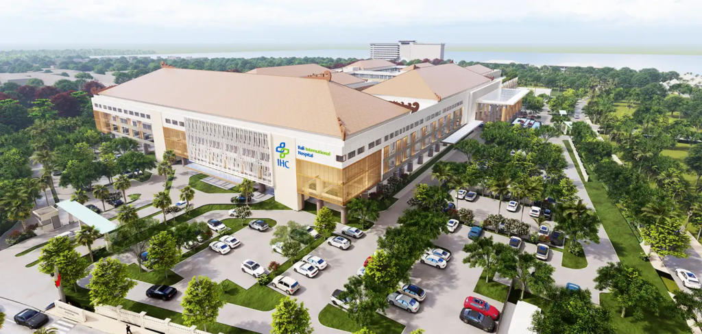 Bali International Hospital Architectural 3D Rendering