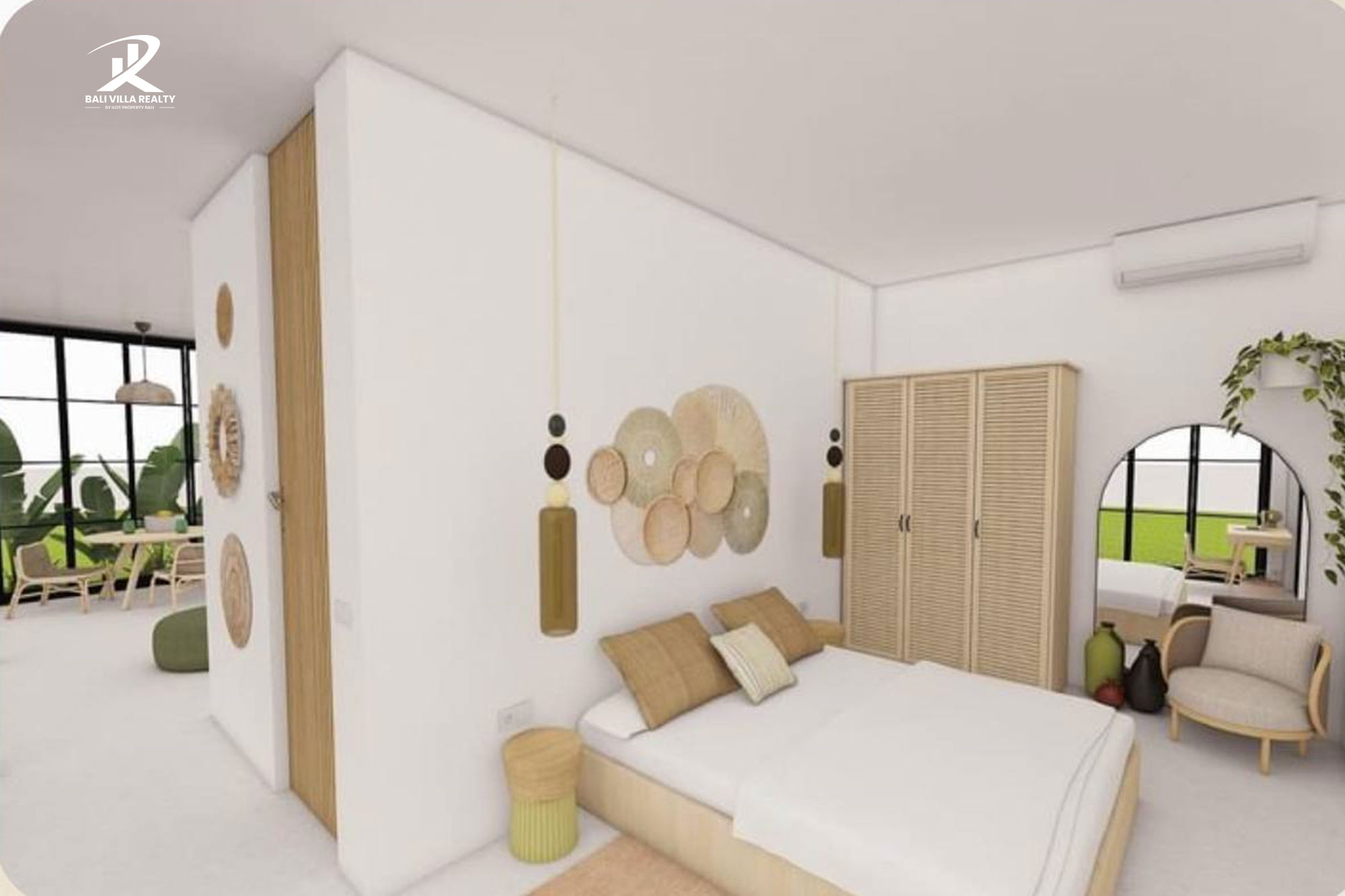 Off-Plan Ricefield View 2 Bedroom Villa for Sale Leasehold in Bali Ubud