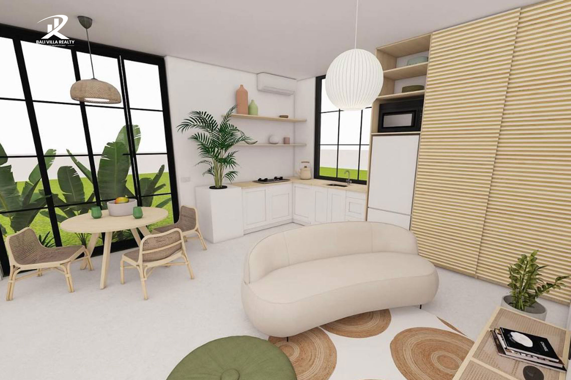 Off-Plan Ricefield View 2 Bedroom Villa for Sale Leasehold in Bali Ubud