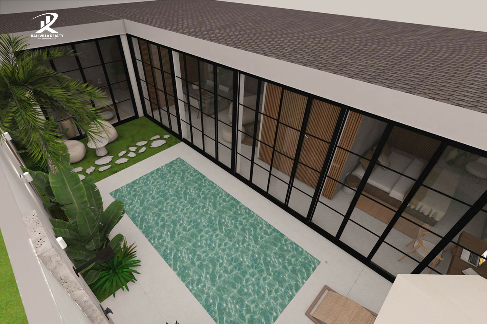 Off-Plan Ricefield View 2 Bedroom Villa for Sale Leasehold in Bali Ubud