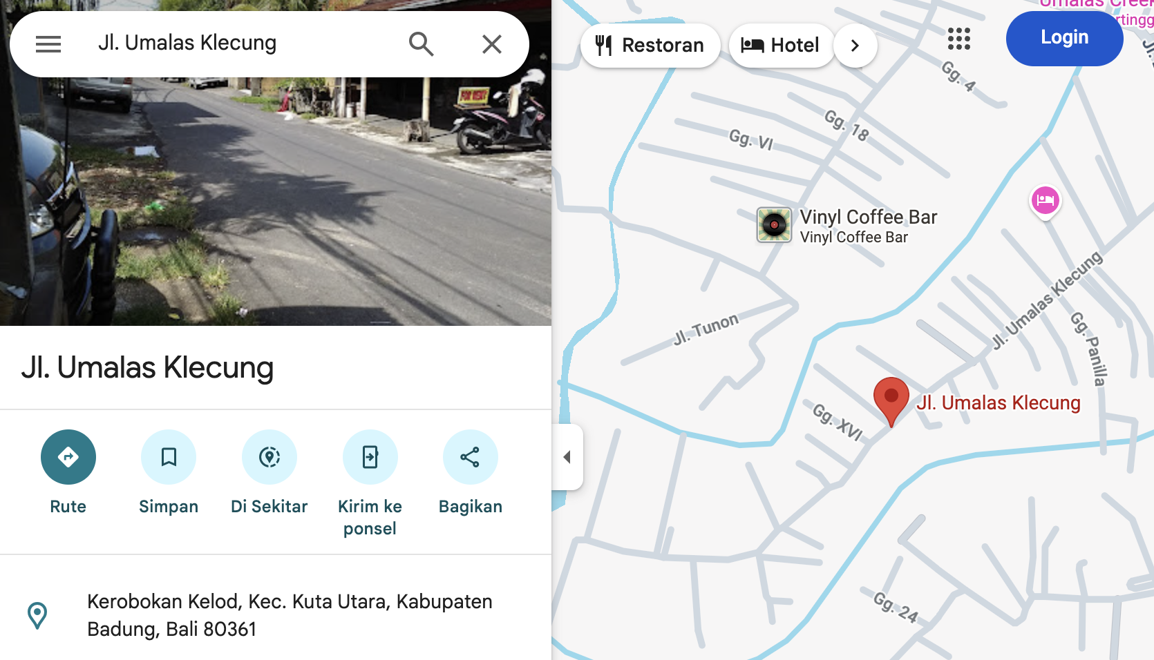 Umalas Klecung Street