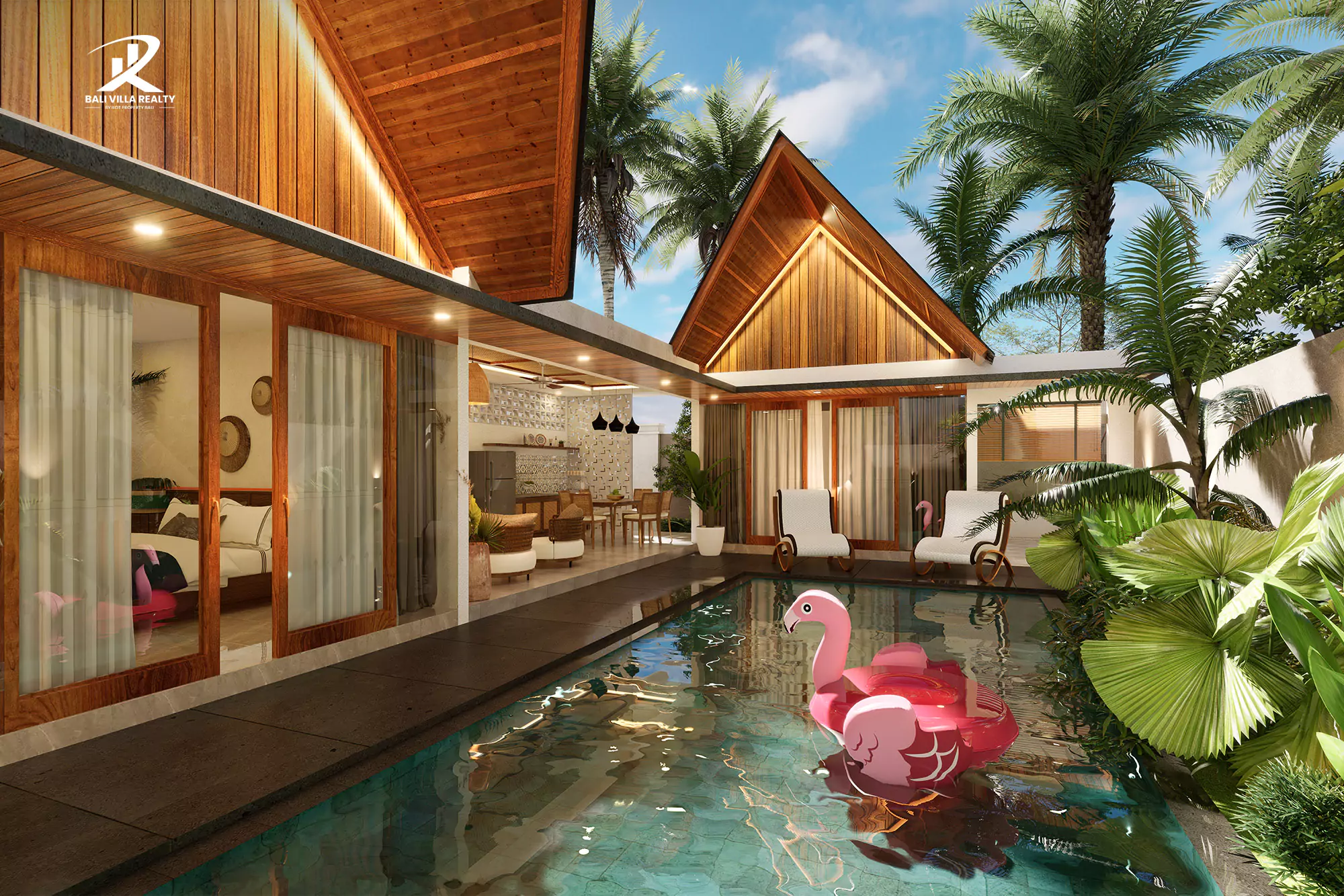 Tropical Modern 2-Bedroom Villas in Seminyak Golden Triangle