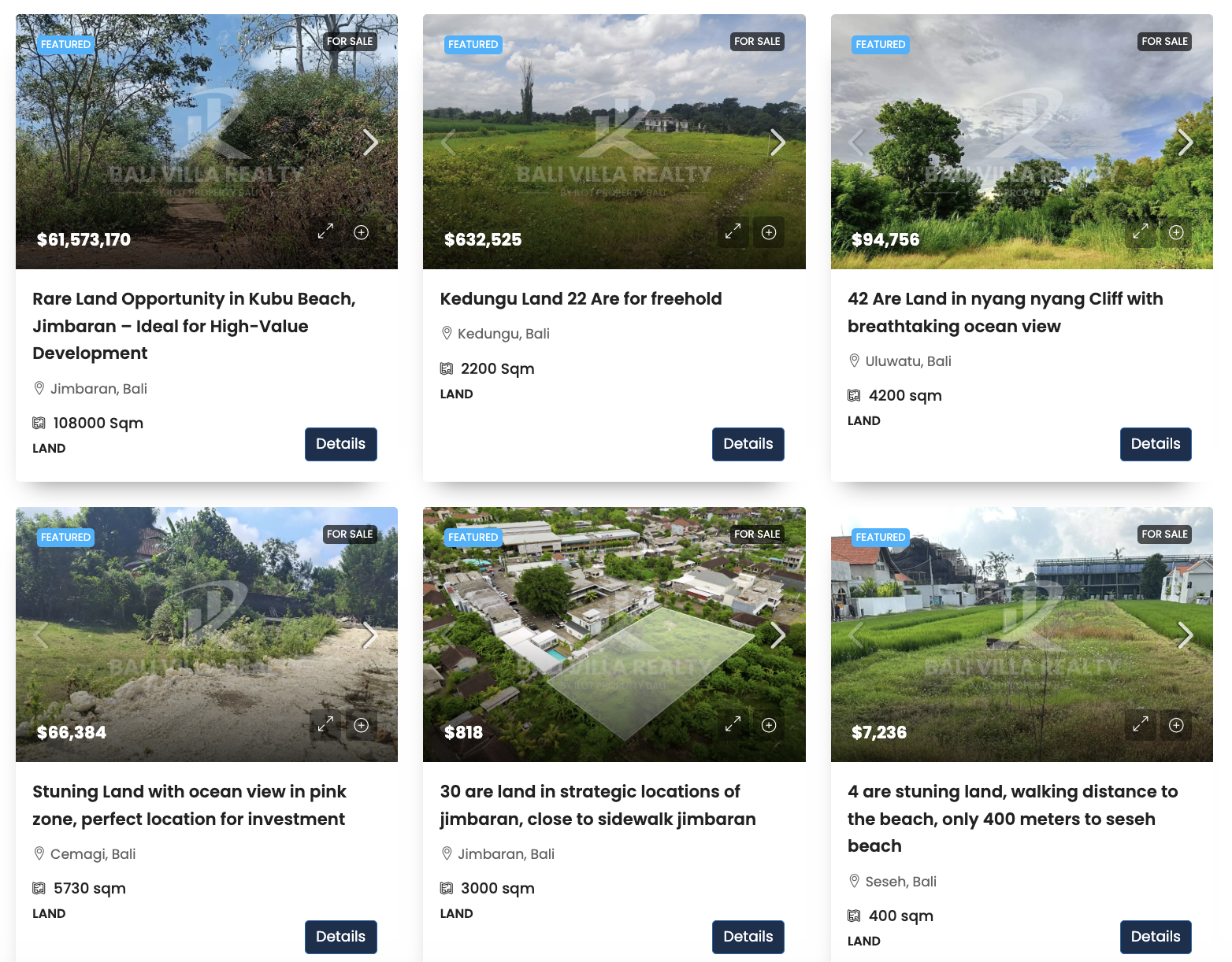 Check Available Land in Bali