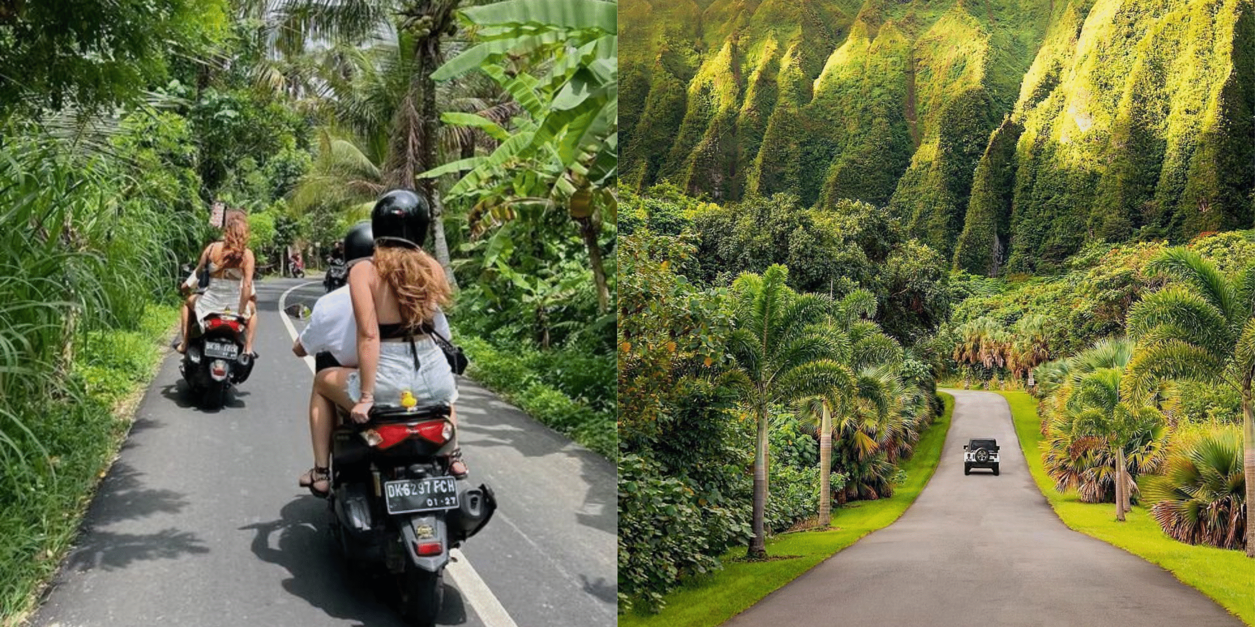 bali vs hawaii land