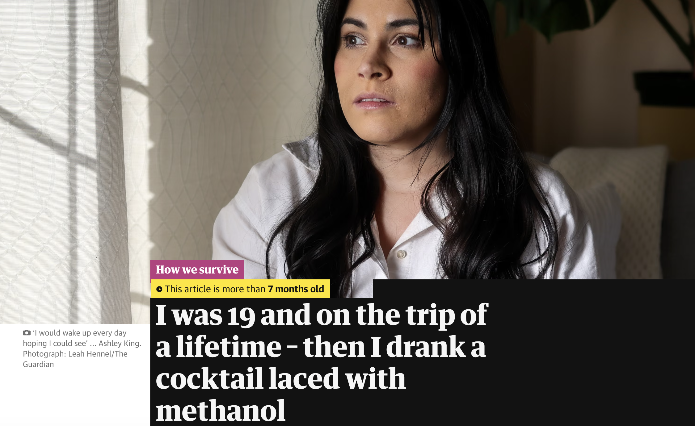 Methanol Poisoning Cases in Bali - Ashley King