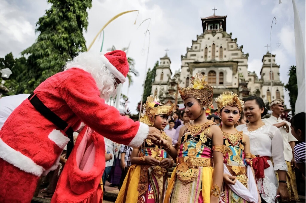 celebrating christmas in bali