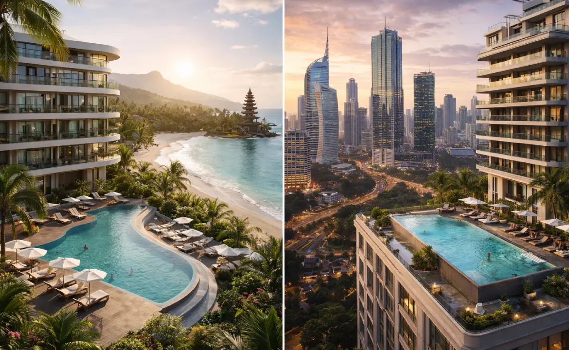 Bali vs Jakarta Apartment Investment: ROI, Price, and Growth Compared (2026)