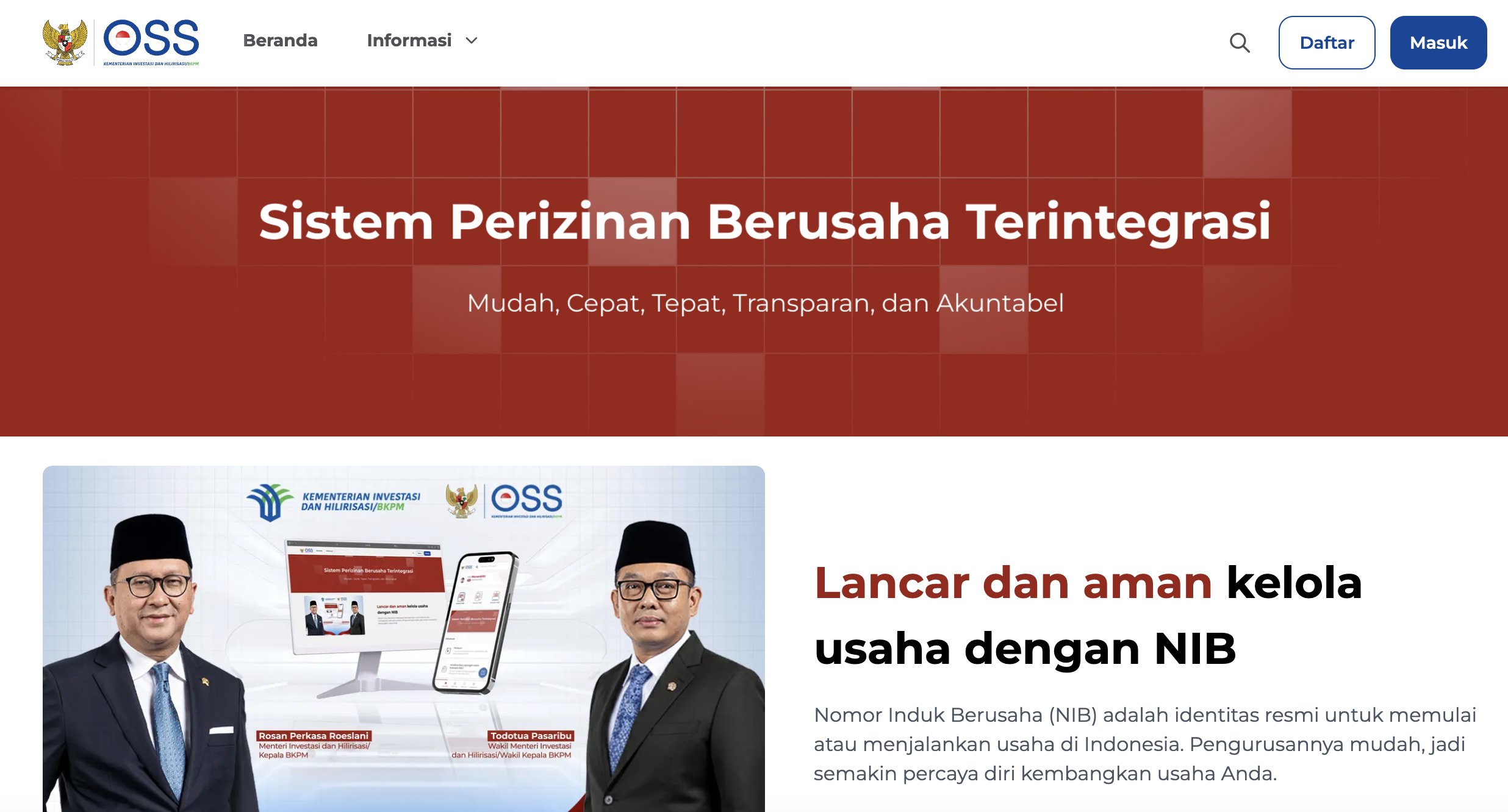 OSS Risk-Based Licensing System (RBA) system