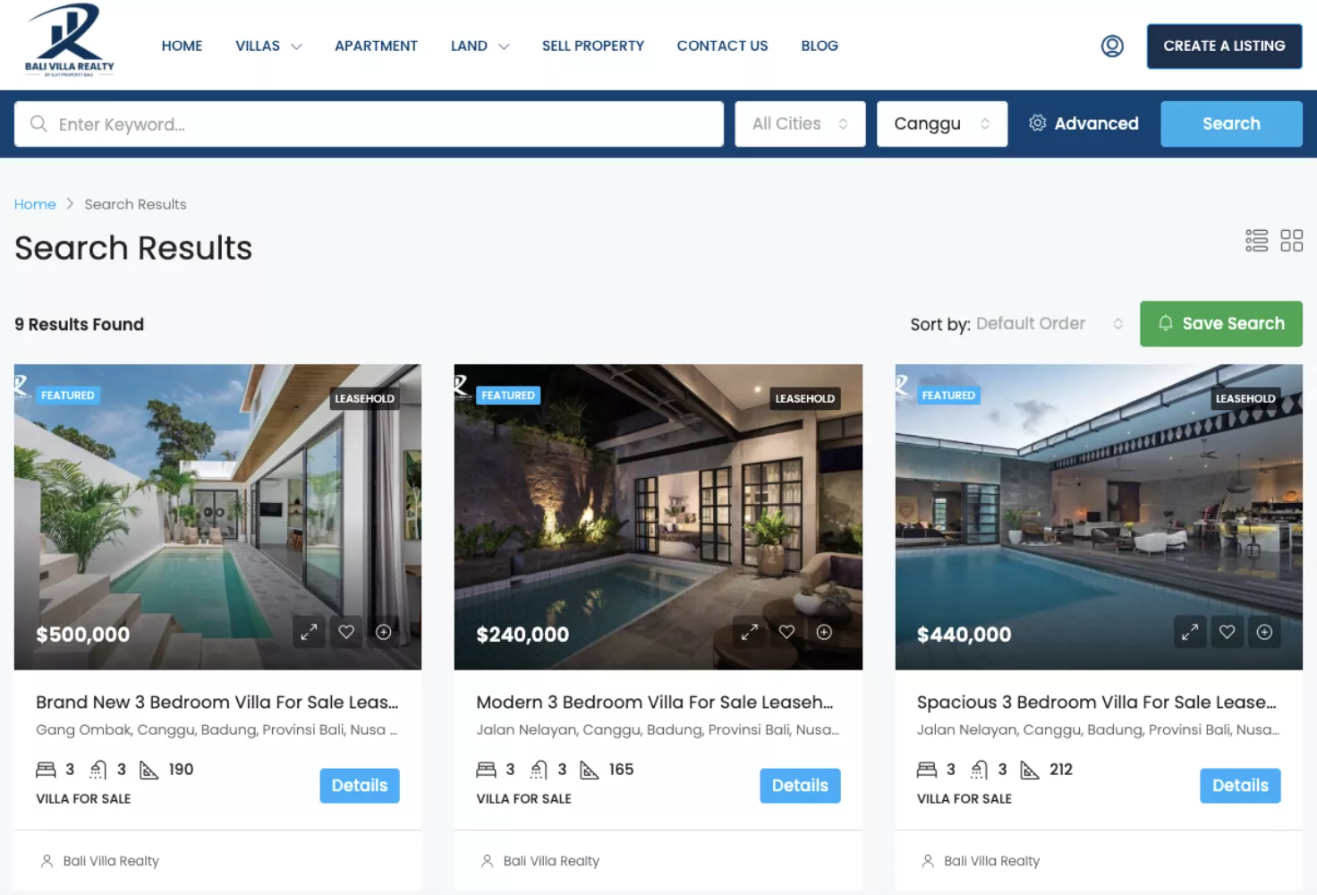 available bali villa for sale