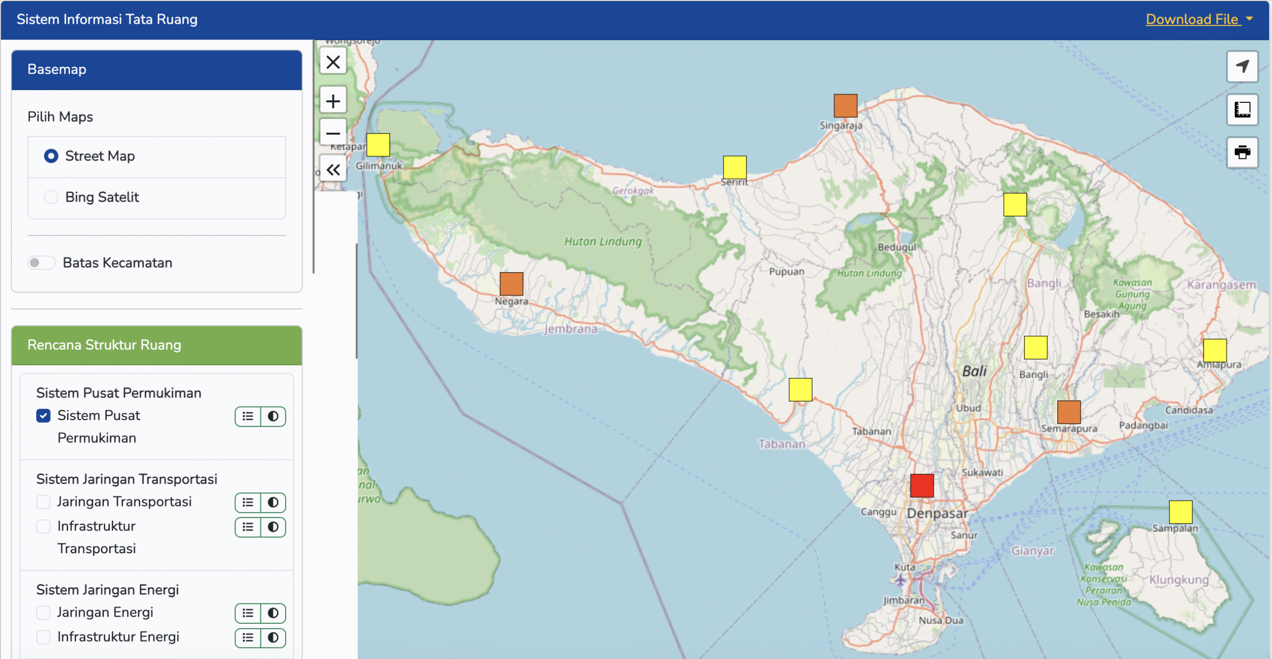 bali land zoning and how to check it online