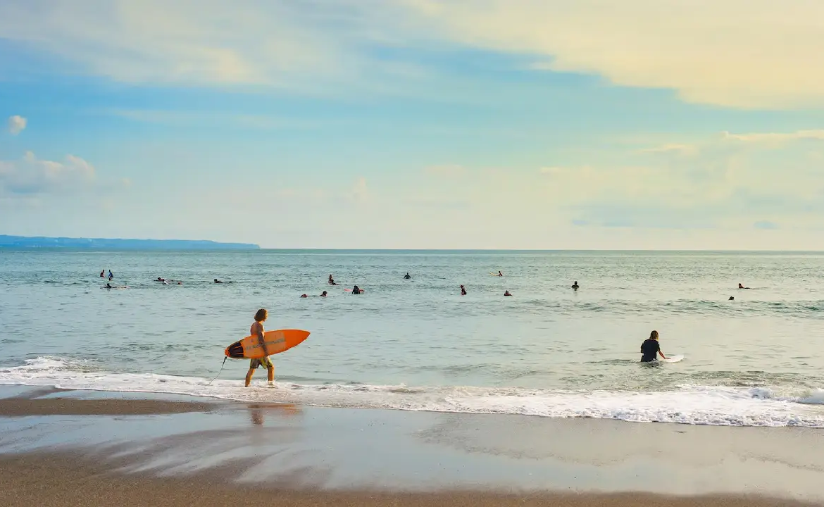 best canggu beaches to swim and surf