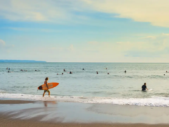 best canggu beaches to swim and surf