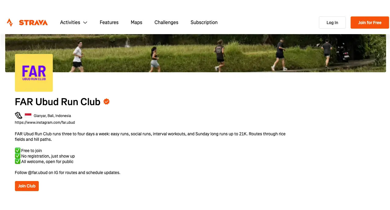 Far Ubud Run Club